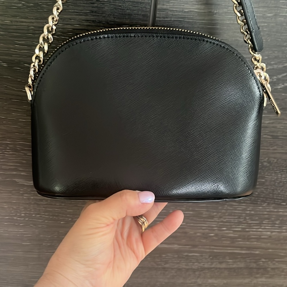 Kate Spade, New York Black Saffiano leather Small Dome Crossbody Bag - Picture 8 of 11